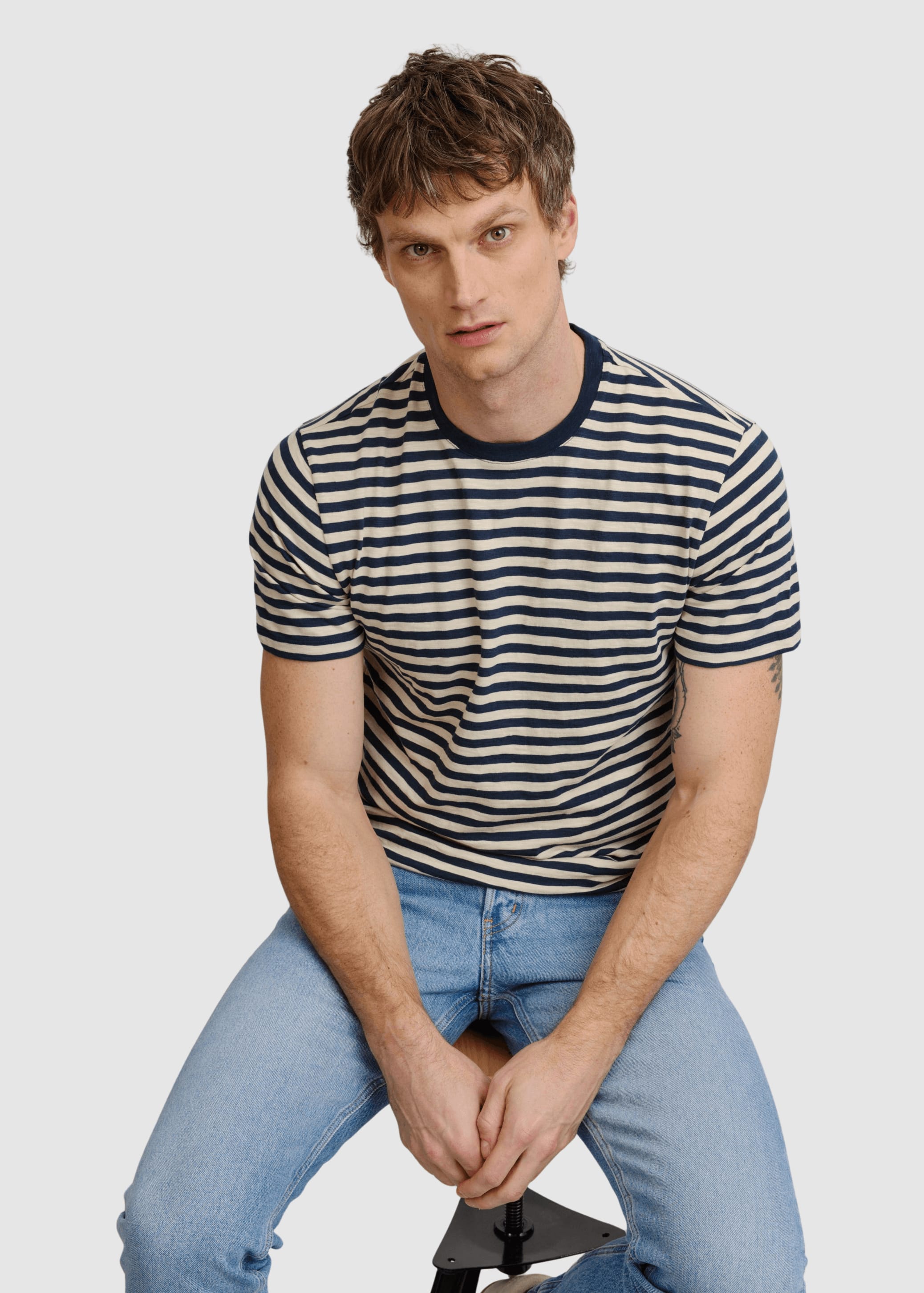 T-Shirt Delonix Stripes Dark Navy T-Shirt Delonix Stripes Dark Navy