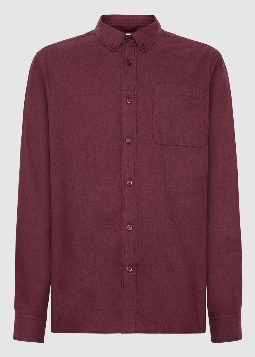 Regular Fit Melangé Flannel Shirt