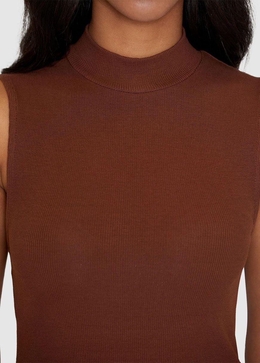 High Neck Rib Top High Neck Rib Top
