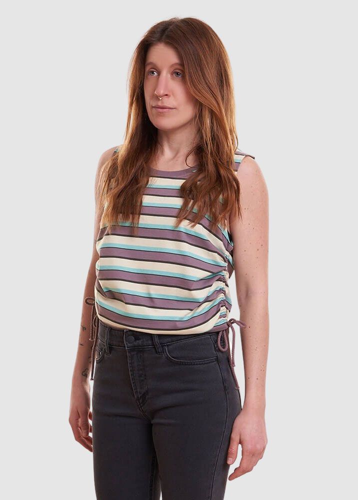 Multicolor-Stripe Top