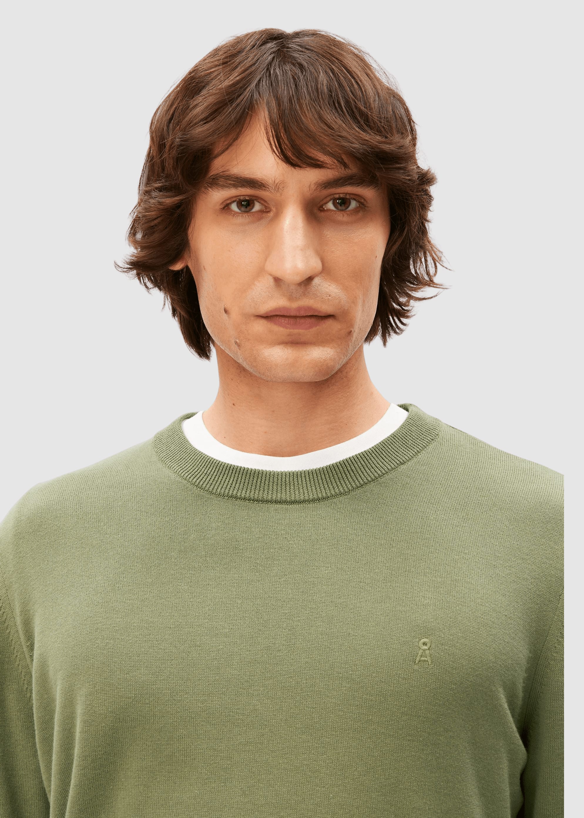 Loukaa Knit Sweater Fatigue Green