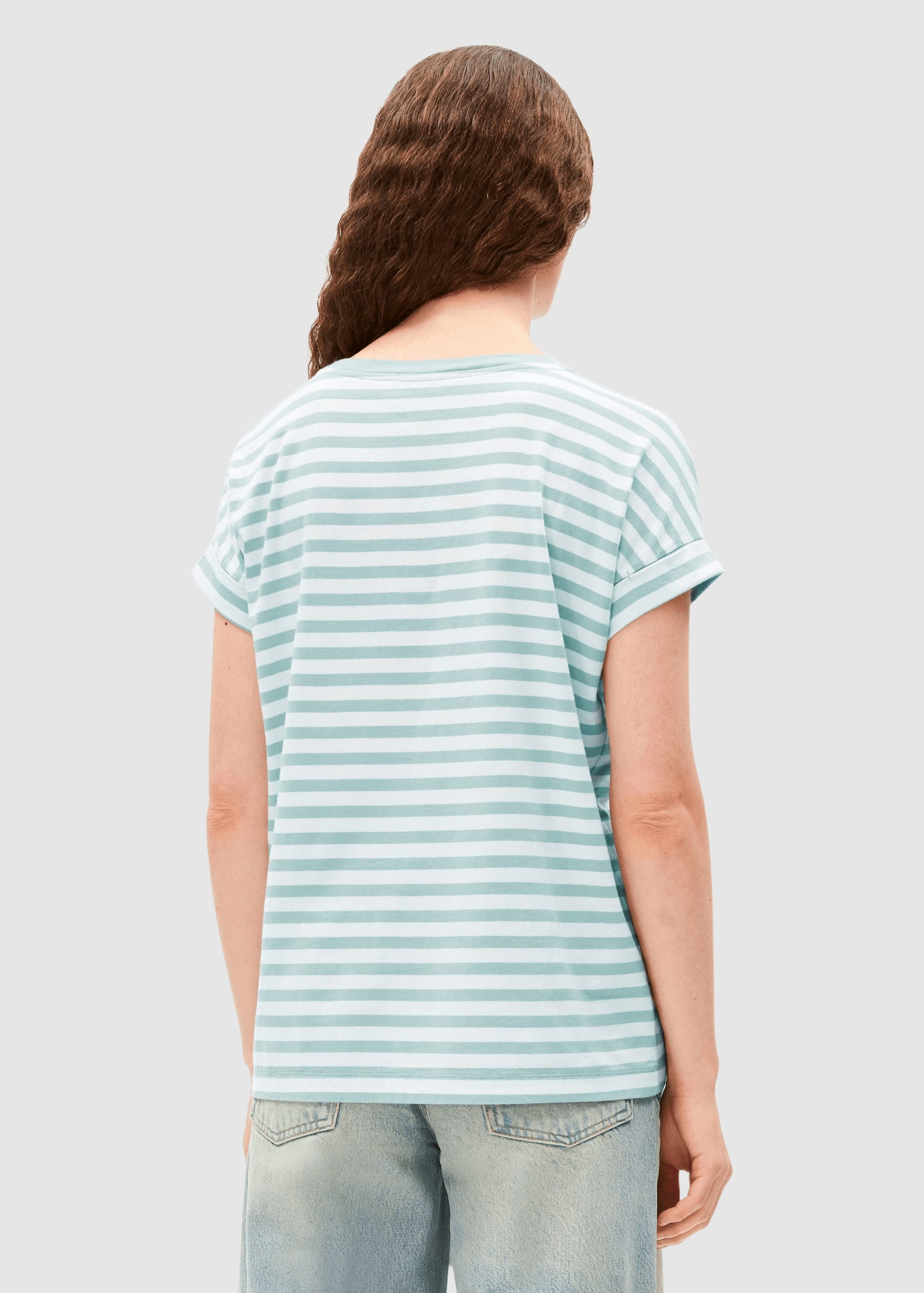 Idaara Stripe T-Shirt White-Foam