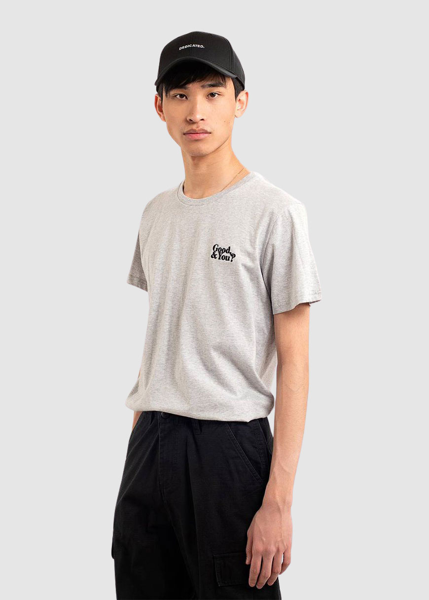 T-Shirt Stockholm Good and You Grey-Melange T-Shirt Stockholm Good and You Grey-Melange