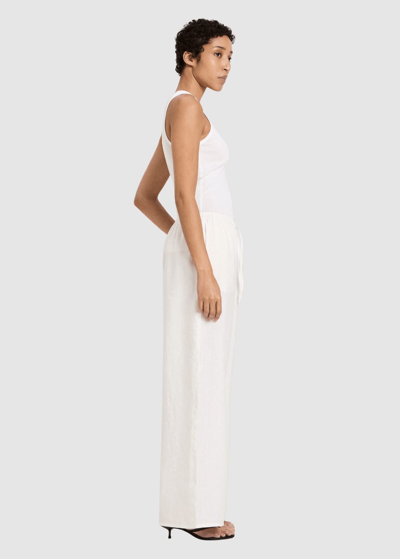Hose Mit Tunnelzug Bright White