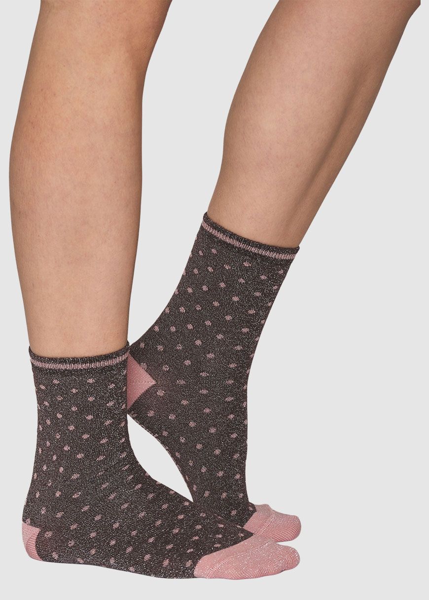 2 Pack Pack Lurex Glitter Dot Socks 2 Pack Pack Lurex Glitter Dot Socks