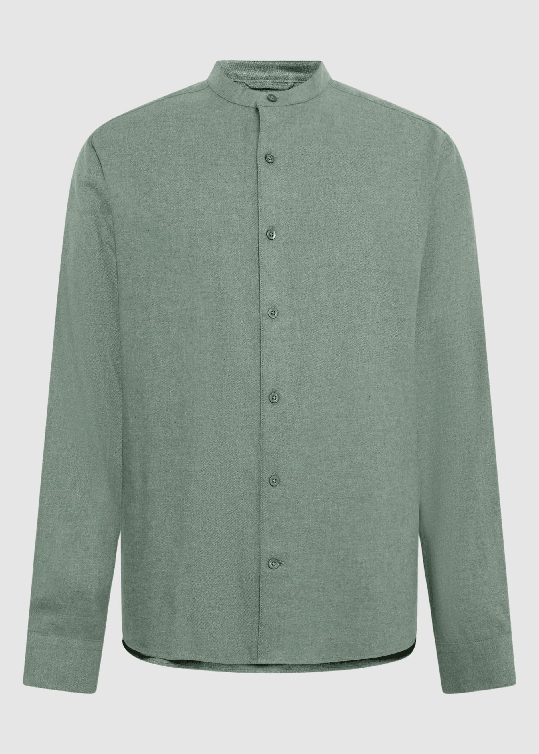 knowledge-cotton-apparel-arch-regular-flannel-shirt-lily-pad-1.jpeg Arch Regular Flannel Shirt Lily Pad