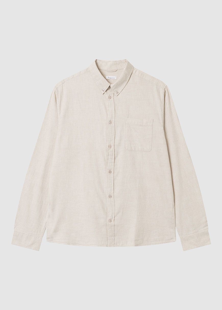 Regular Fit Melangé Flannel Shirt