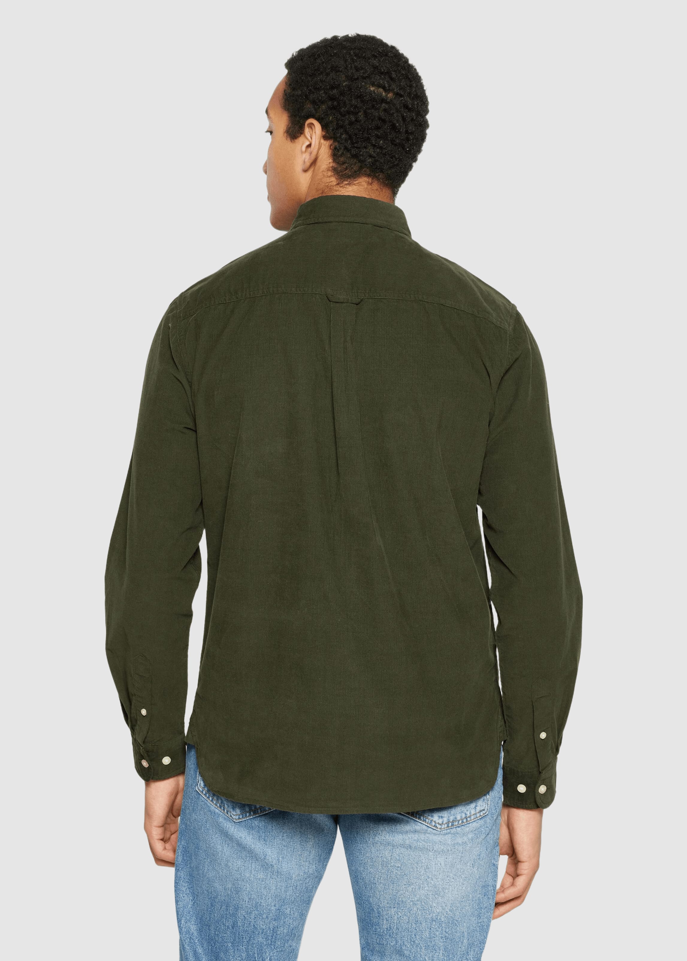 Dune Regular Corduroy Shirt Forrest Night