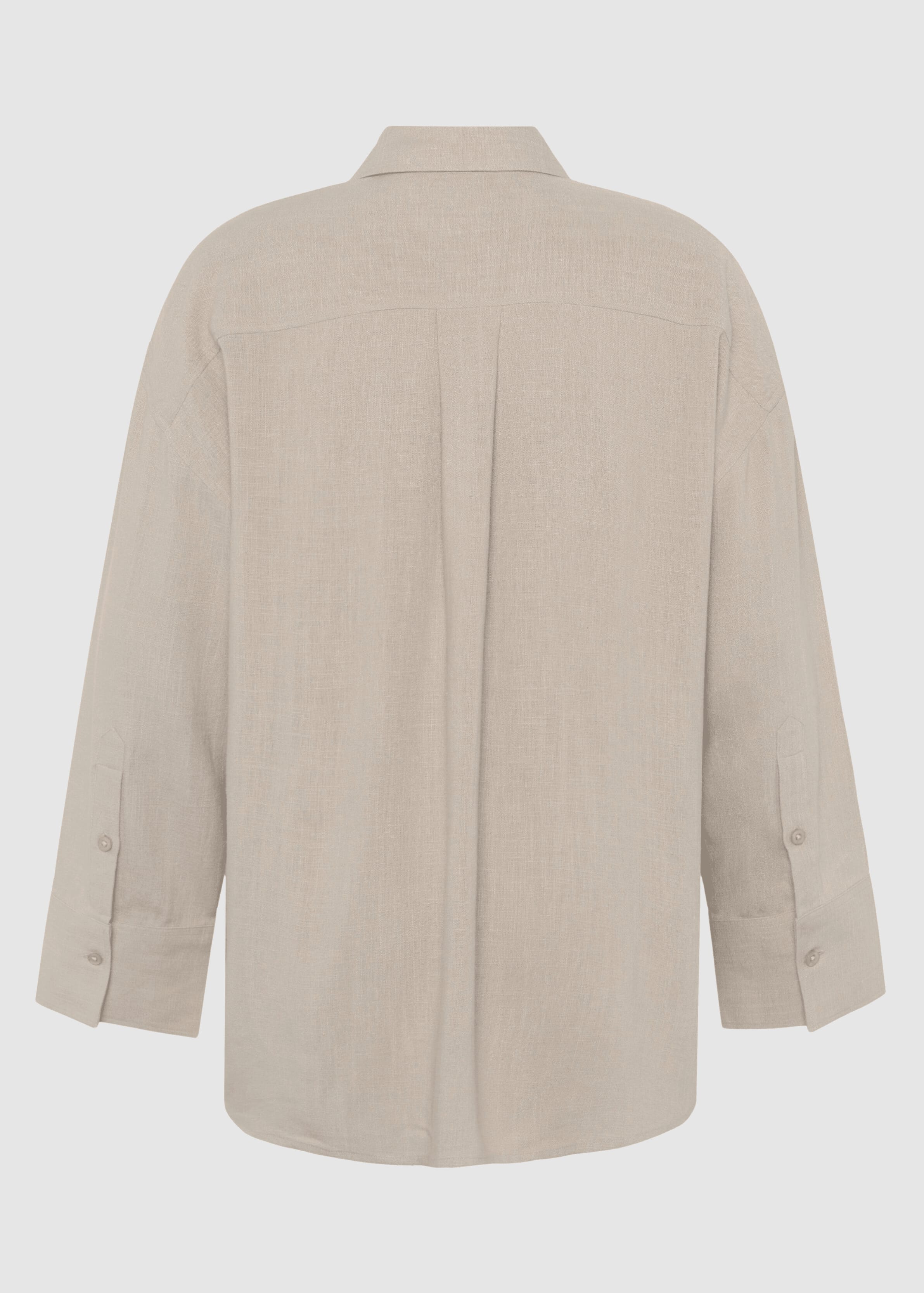 Relaxed Linen-MIX Shirt Light Feather Gray