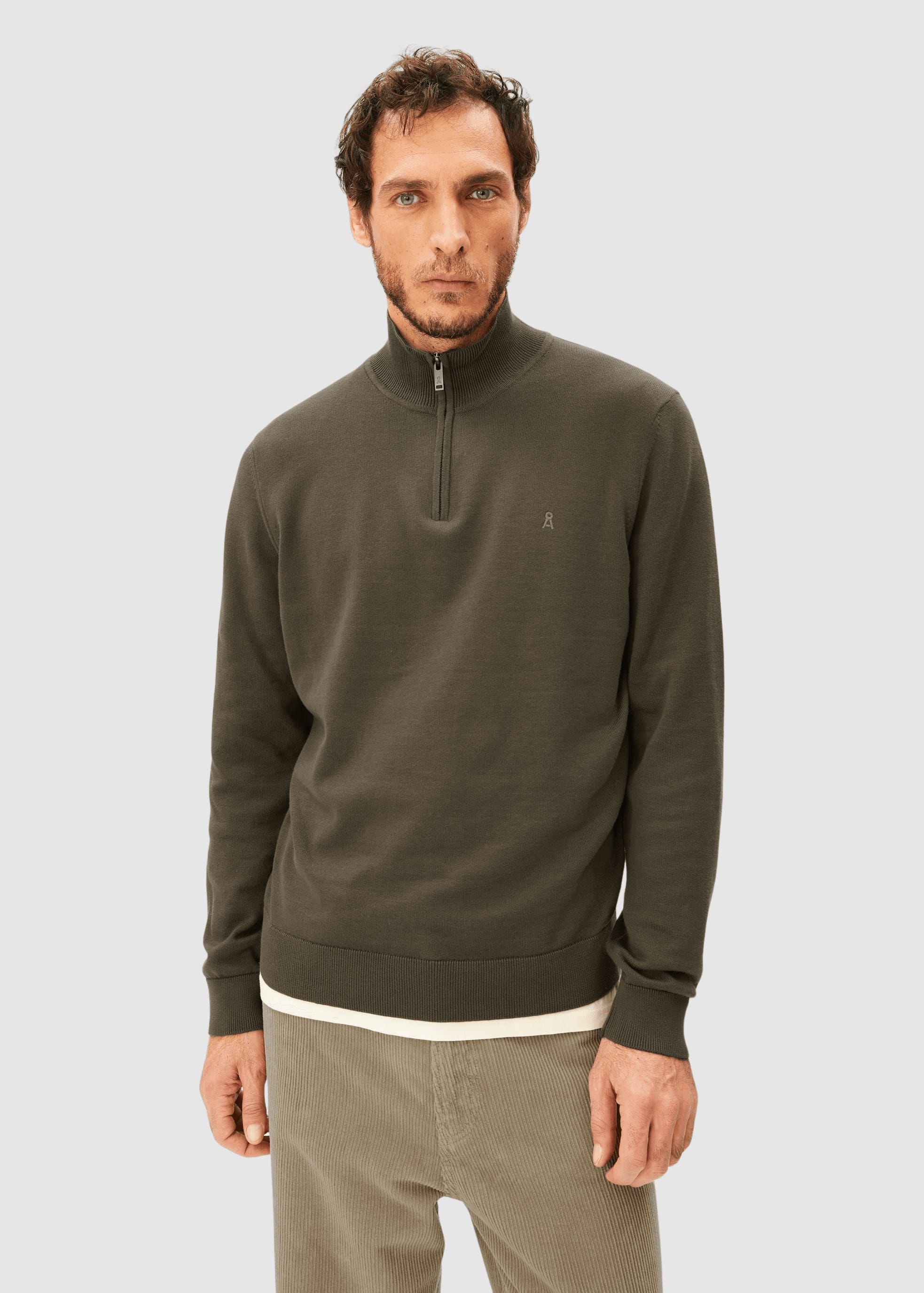 Faabes Knit Sweater Dark Earth