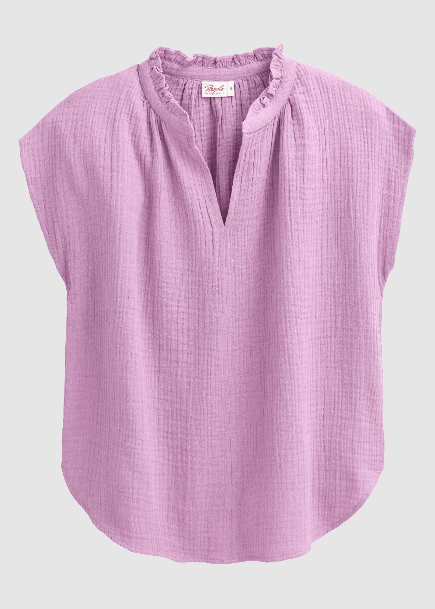 Musselin-Bluse Ärmellos Malve Musselin-Bluse Ärmellos Malve