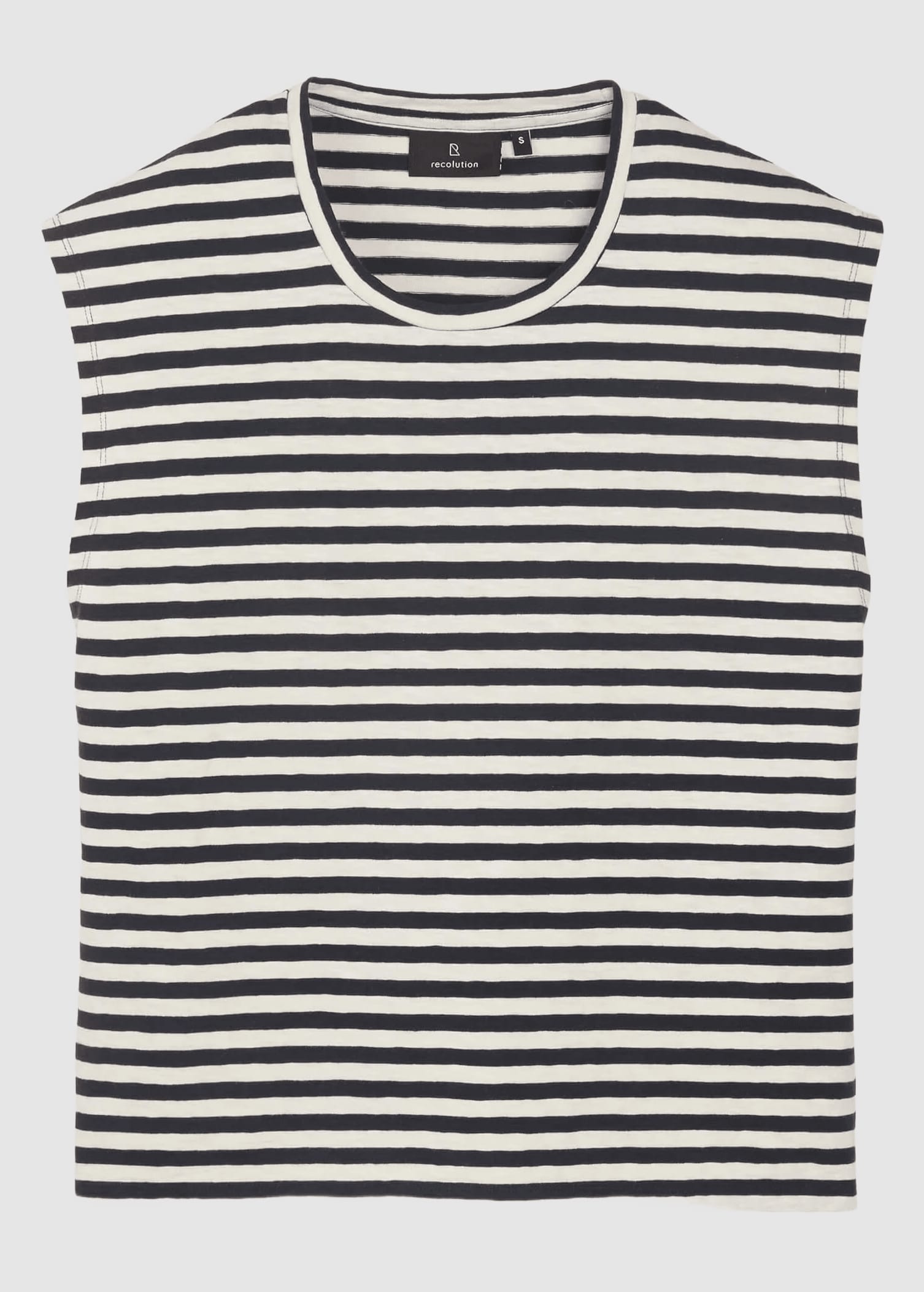 recolution-t-shirt-zinnia-stripes-dark-navy-5.jpeg T-Shirt Zinnia Stripes Dark Navy