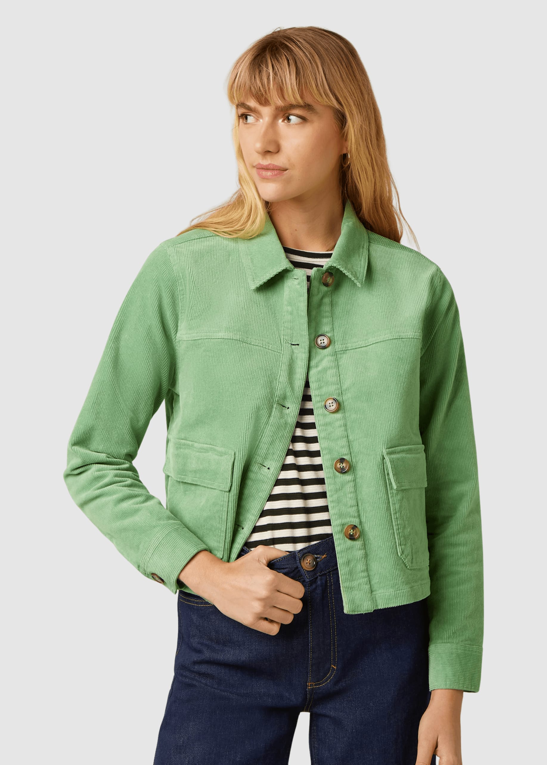 Pearl Jacket Corduroy Sprucestone Mint Pearl Jacket Corduroy Sprucestone Mint