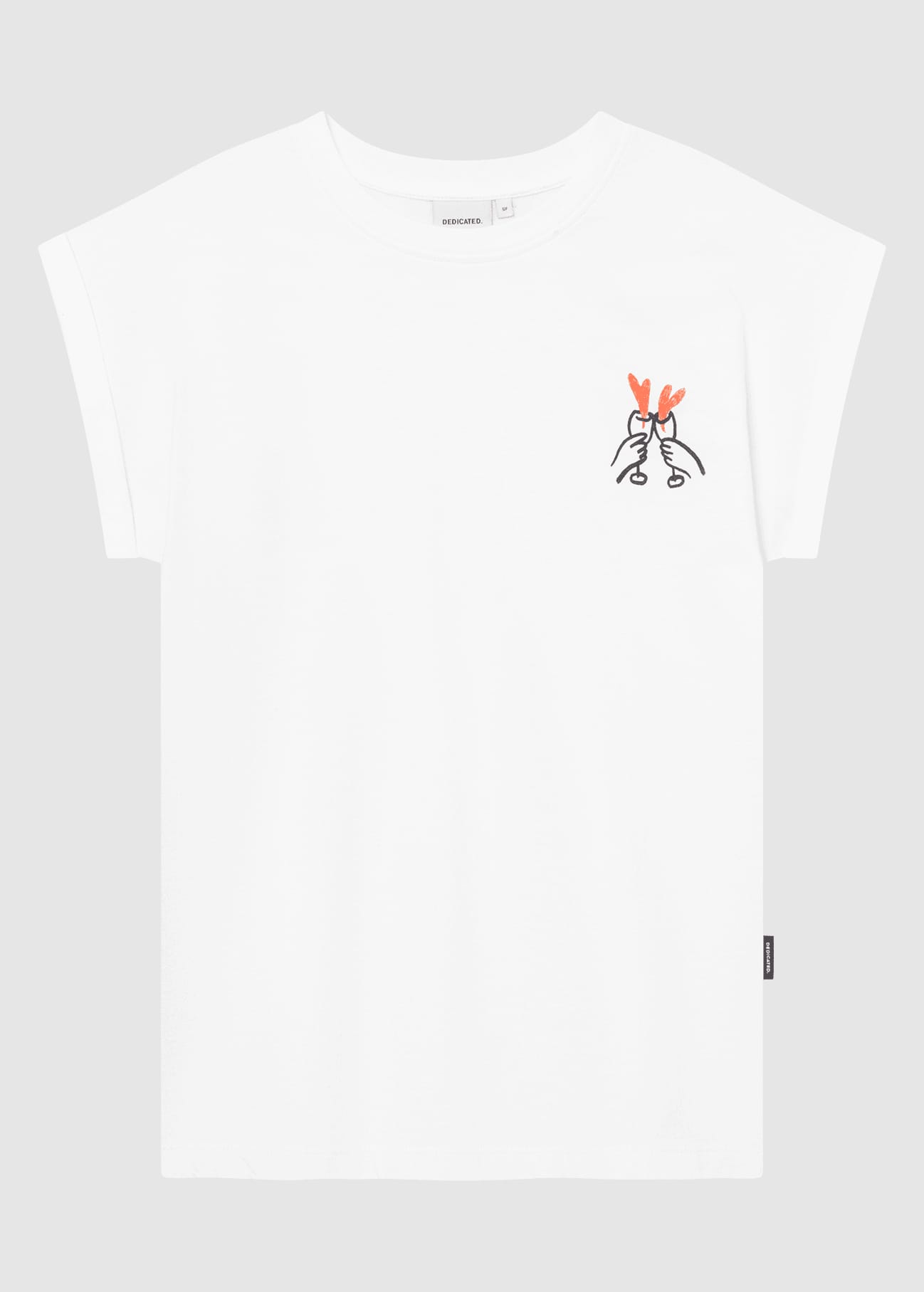 T-Shirt Visby Heart Cheers White T-Shirt Visby Heart Cheers White