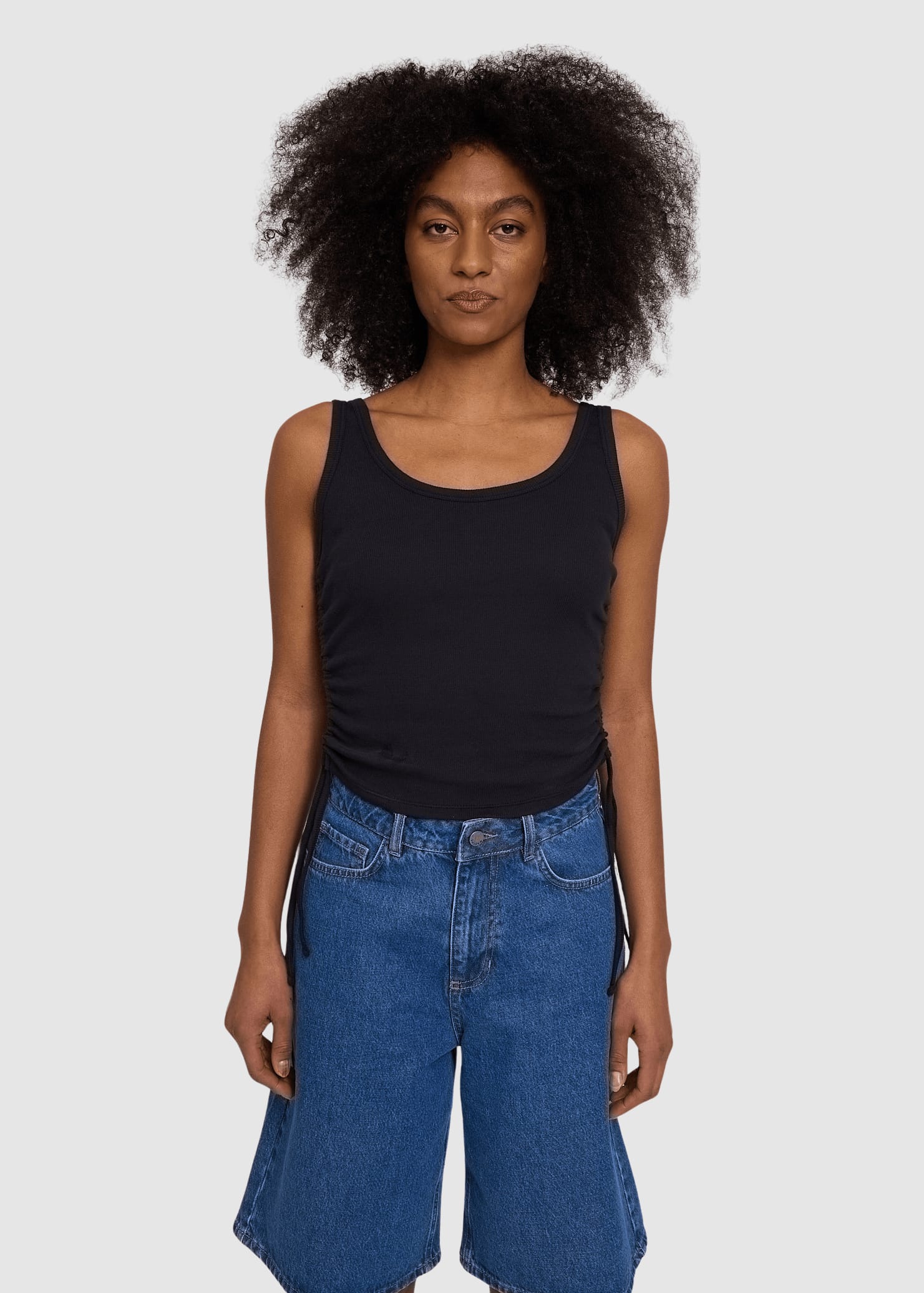Tie Detail Tanktop Black