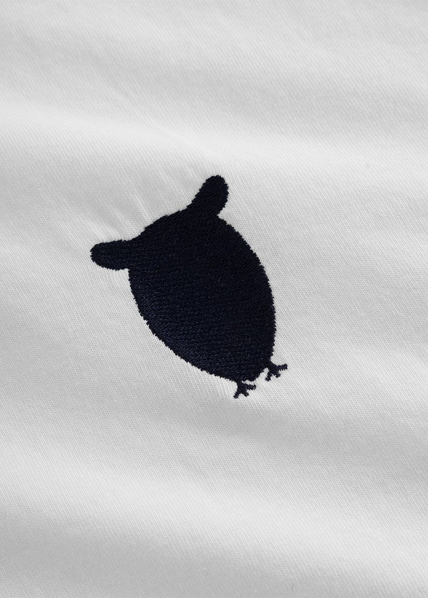 Regular Fit Owl Chest Embroidery T-Shirt