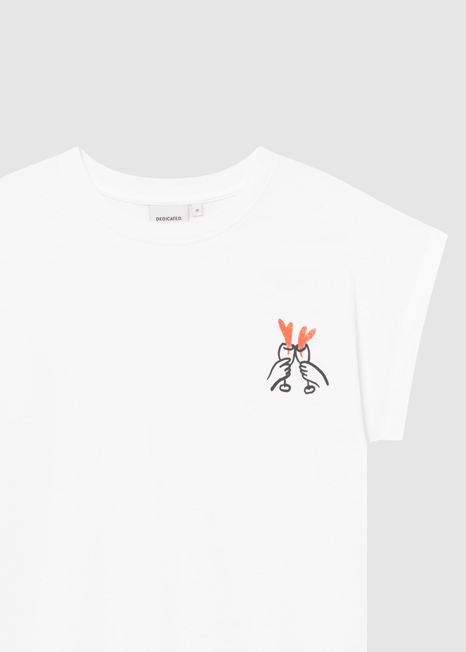 T-Shirt Visby Heart Cheers White T-Shirt Visby Heart Cheers White