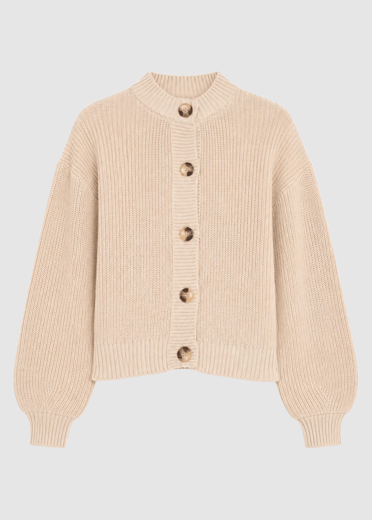 mazine-crew-neck-knit-cardigan-light-beige-6.jpeg Crew Neck Knit Cardigan Light Beige