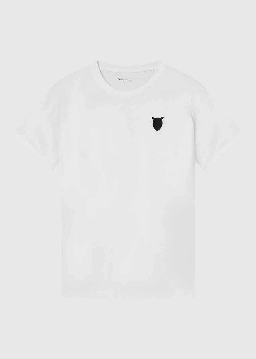 Regular Fit Owl Chest Embroidery T-Shirt