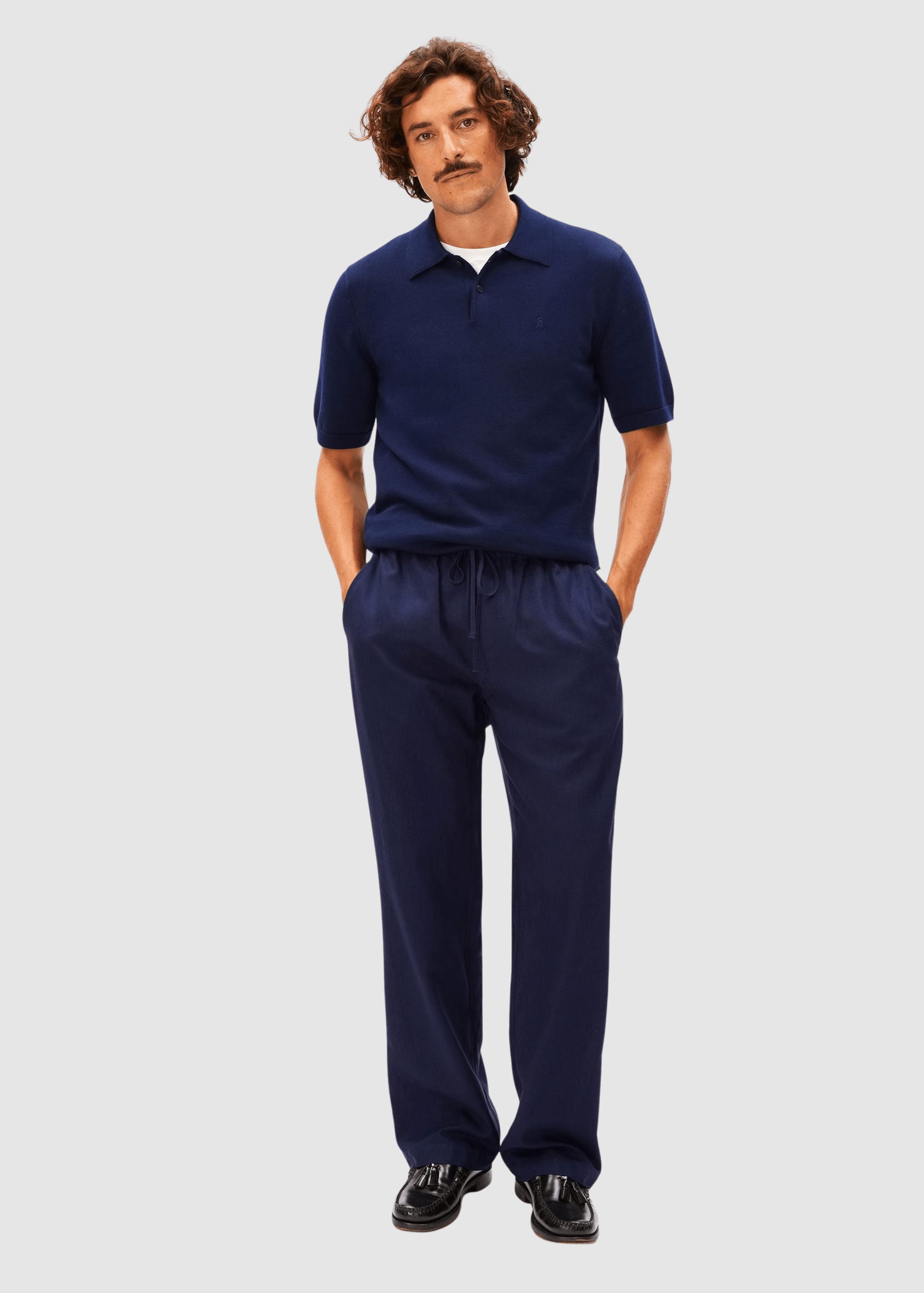 Lukaa Lino Pant Tinted Navy Lukaa Lino Pant Tinted Navy