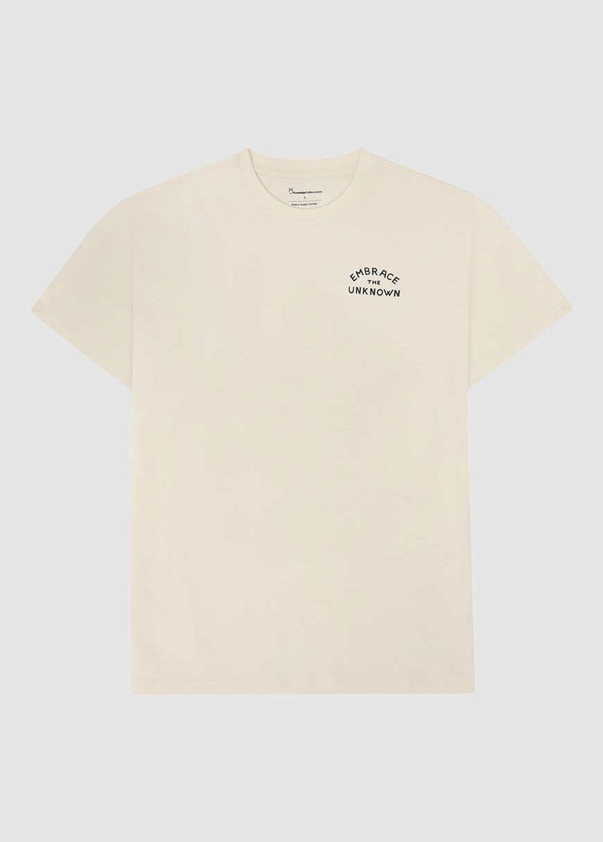 knowledge_cotton_apparel_back_print_t_shirt_AW_25_KCA_1010147_1387_Egret_3_3750ddb1b6 Back Print T-Shirt
