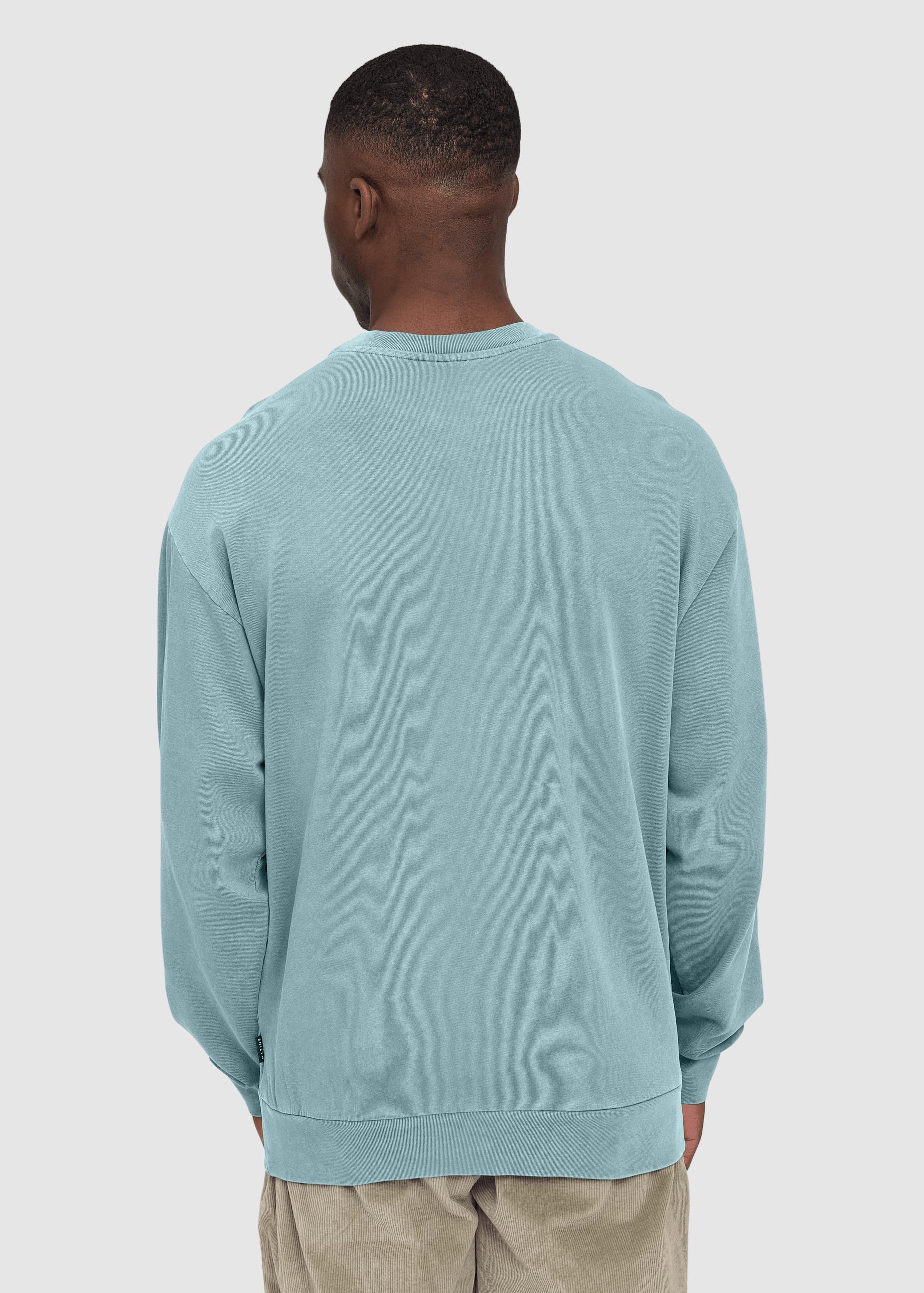 Genderless Natural Dye Sweatshirt Natural Dye Turquoise Genderless Natural Dye Sweatshirt Natural Dye Turquoise