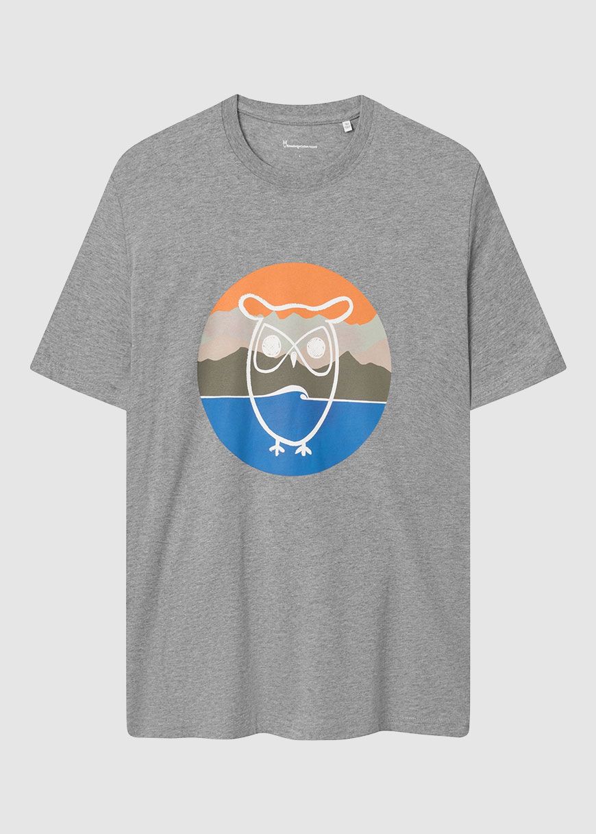 Regular Mountain Front Print T-Shirt