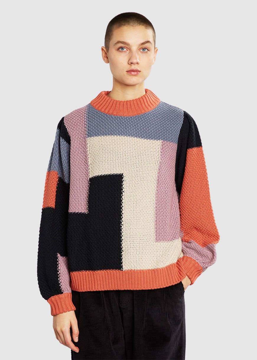 Sweater Knitted Rutbo Blocks