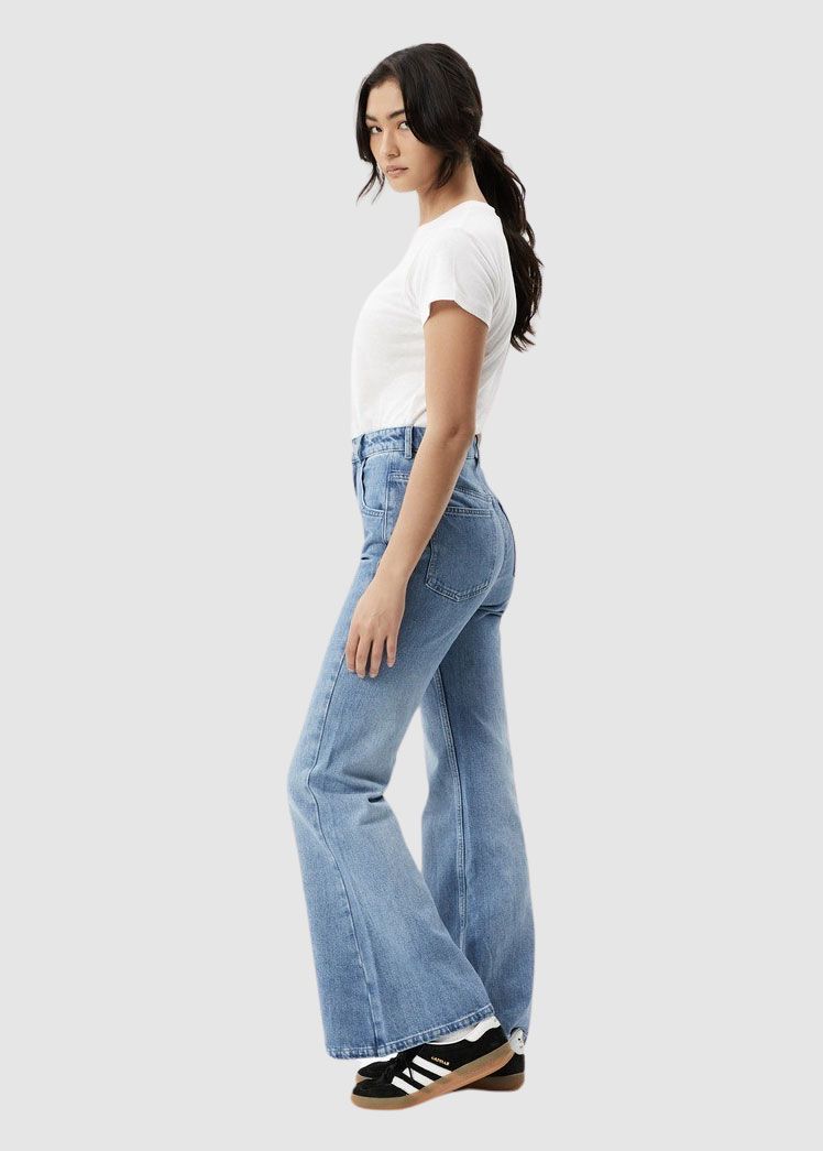 Marsha Hemp Denim Flared Leg Jeans Marsha Hemp Denim Flared Leg Jeans