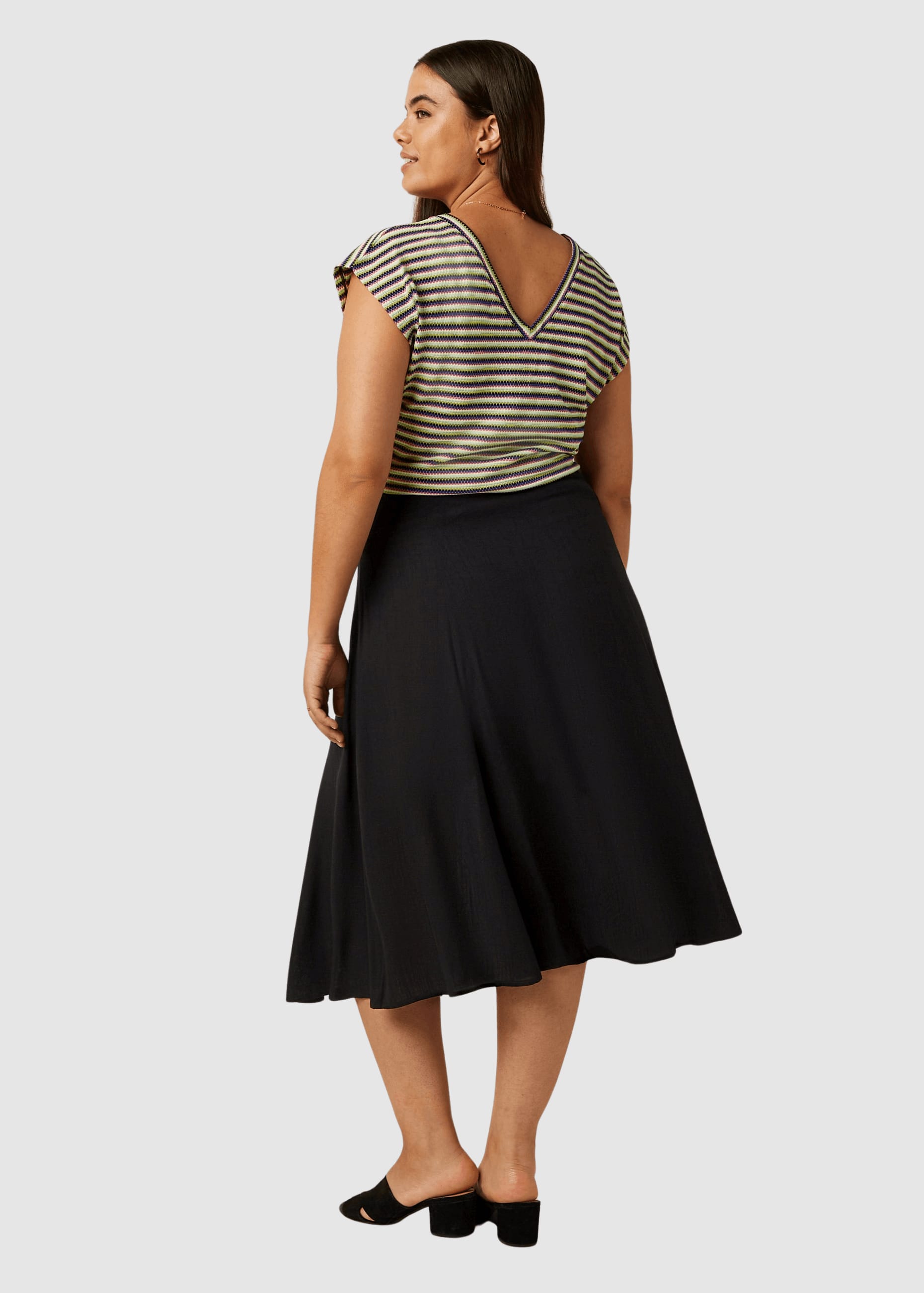Judy Midi Skirt Atomic Black