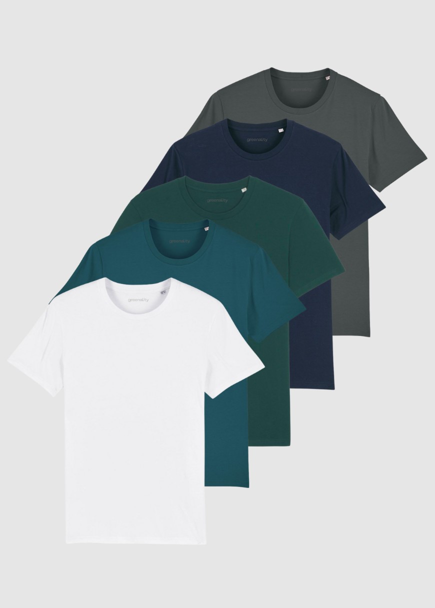 T-Shirt Medium Fit 5er Pack