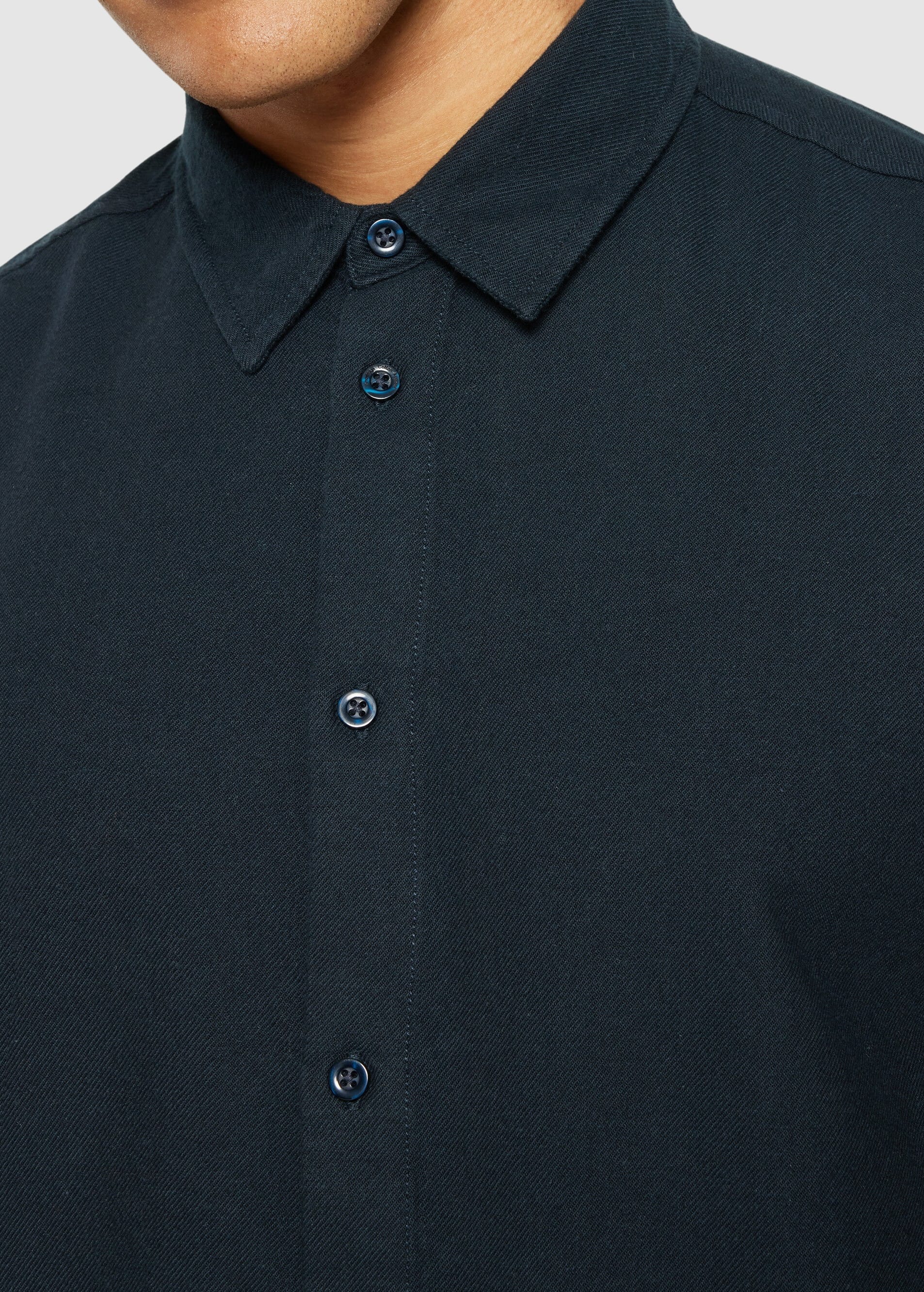 knowledge-cotton-apparel-dune-regular-flannel-shirt-night-sky-4.jpeg Dune Regular Flannel Shirt Night Sky