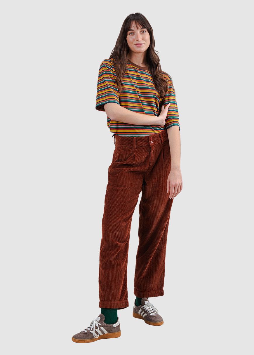 Corduroy Pleated Pants