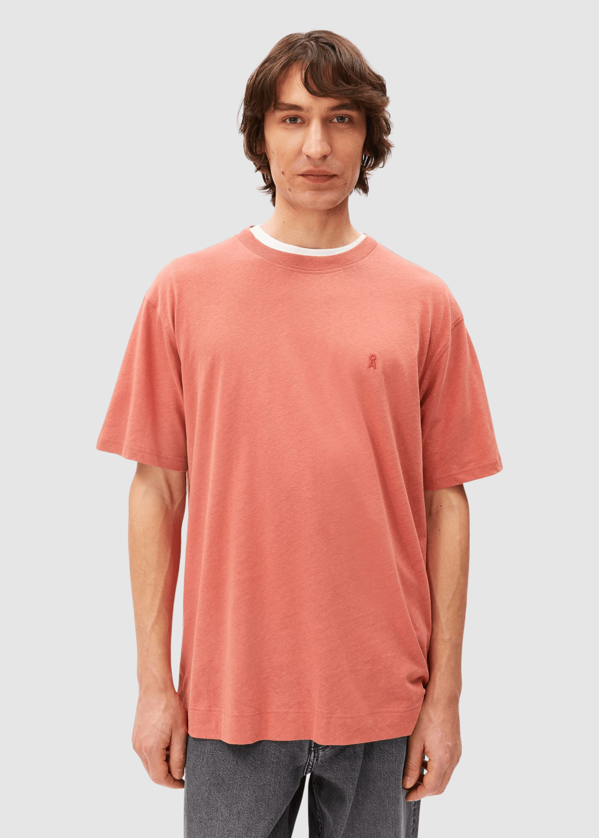 Maarkos Linen Blend T-Shirt Tabasco Red Maarkos Linen Blend T-Shirt Tabasco Red