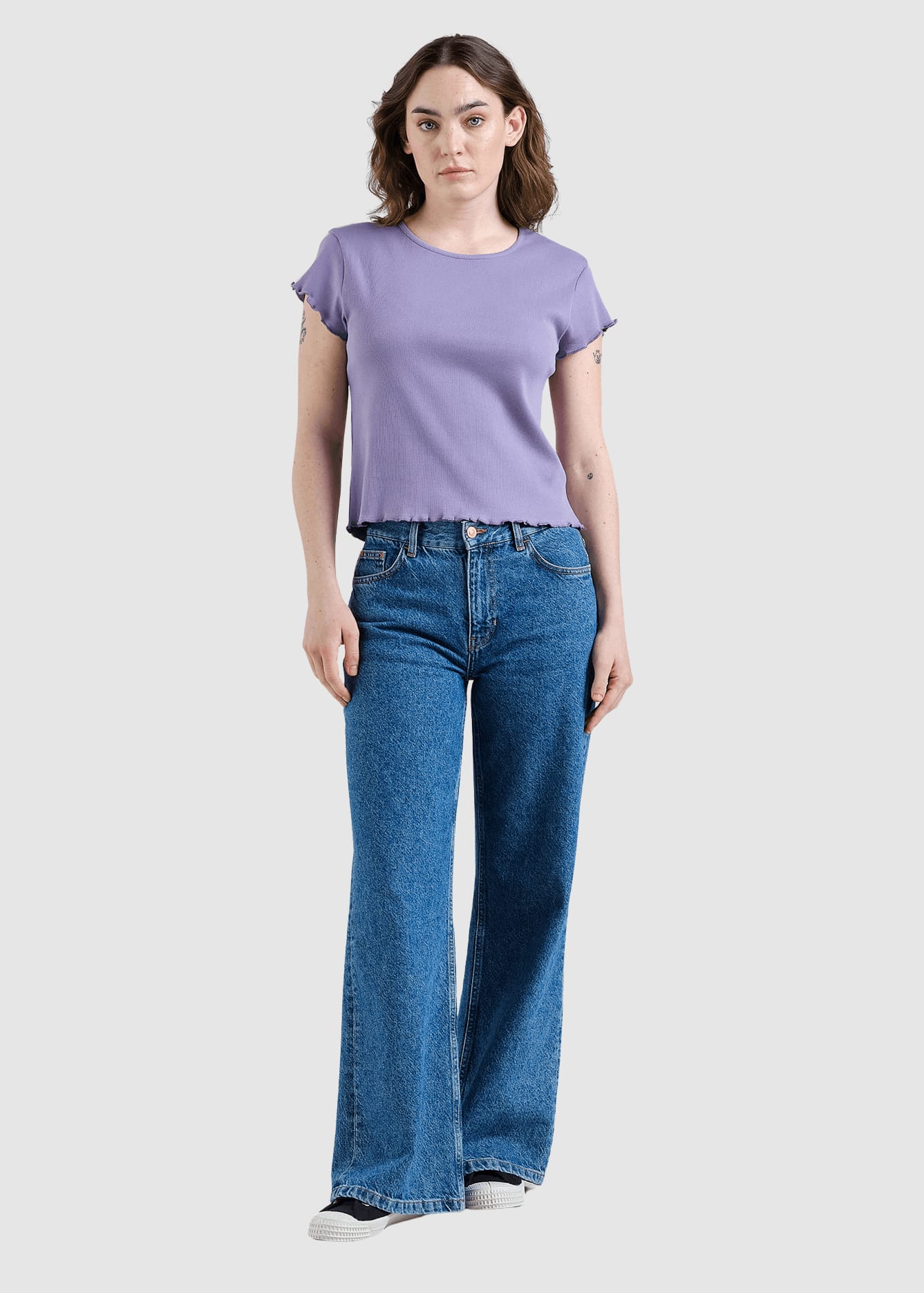 Rib Top Ven Haze Purple