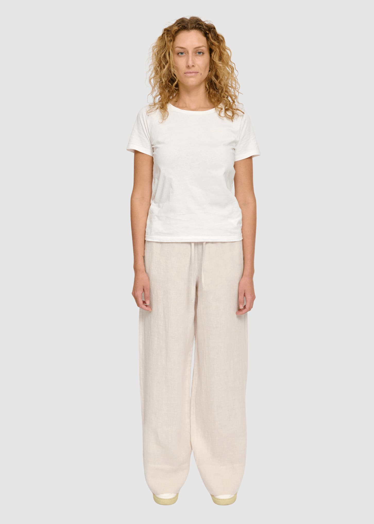 Drawstring Linen Pants Moon Drawstring Linen Pants Moon