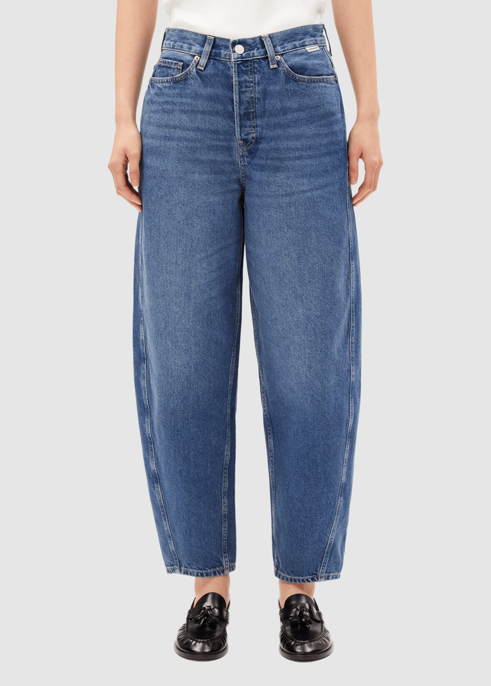 Baarly High Waist Barrel Jean Crunchy