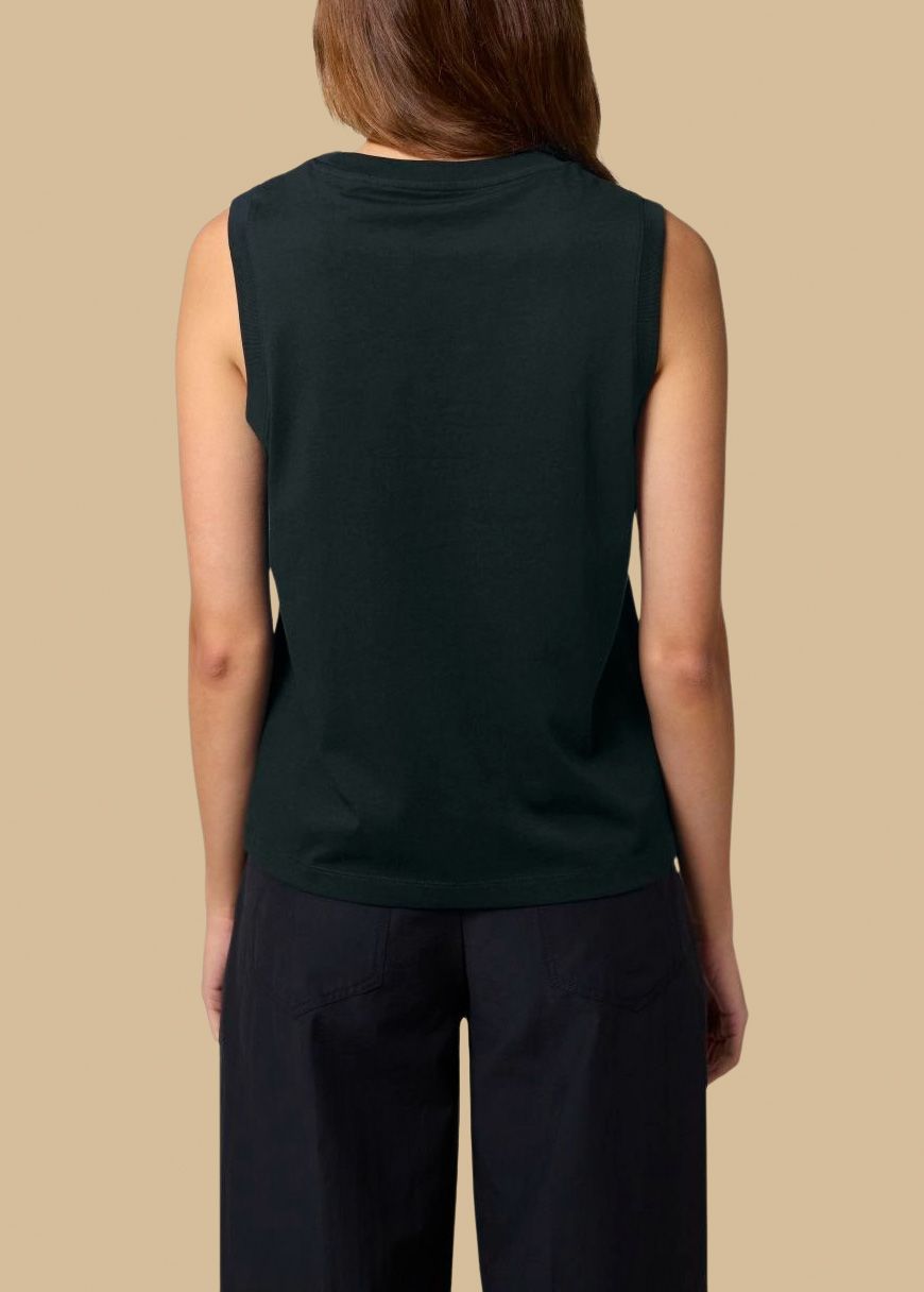 Cropped Tanktop Woman Black