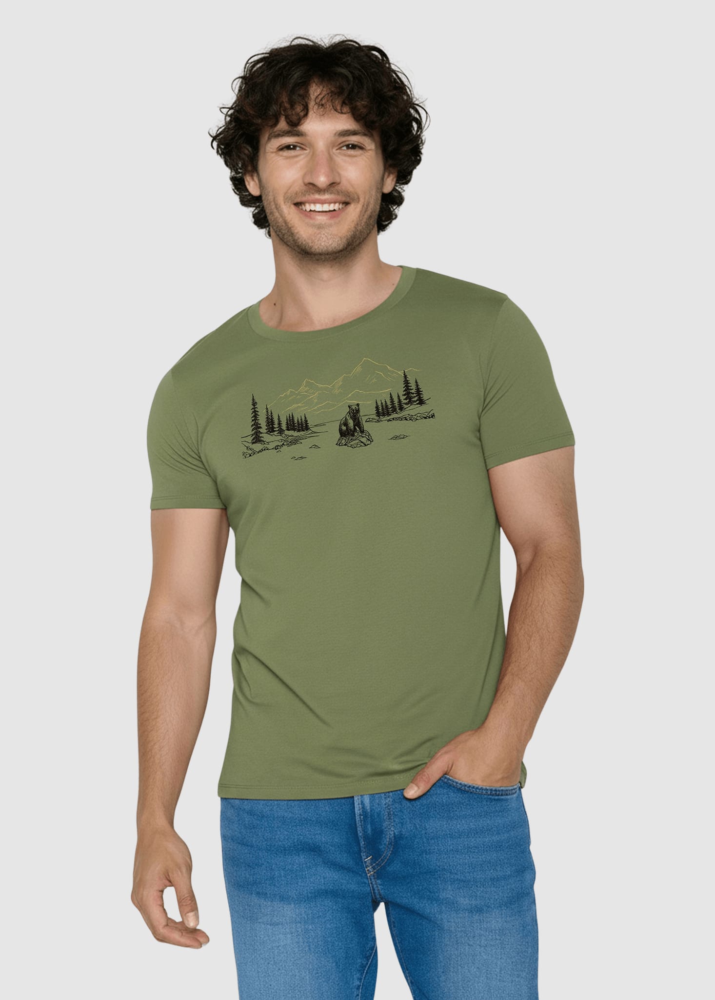 Bear River Guide T-Shirt Dark Seed