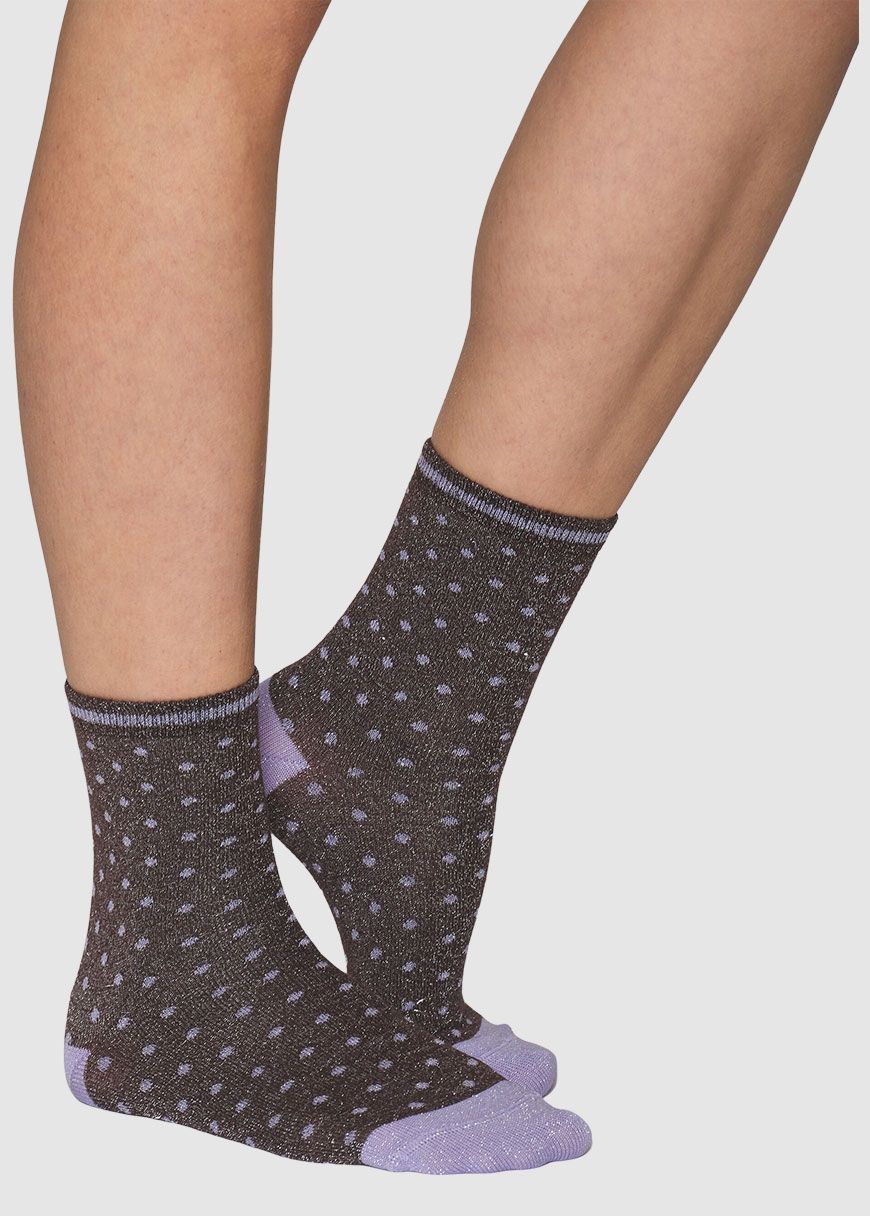 2 Pack Pack Lurex Glitter Dot Socks 2 Pack Pack Lurex Glitter Dot Socks