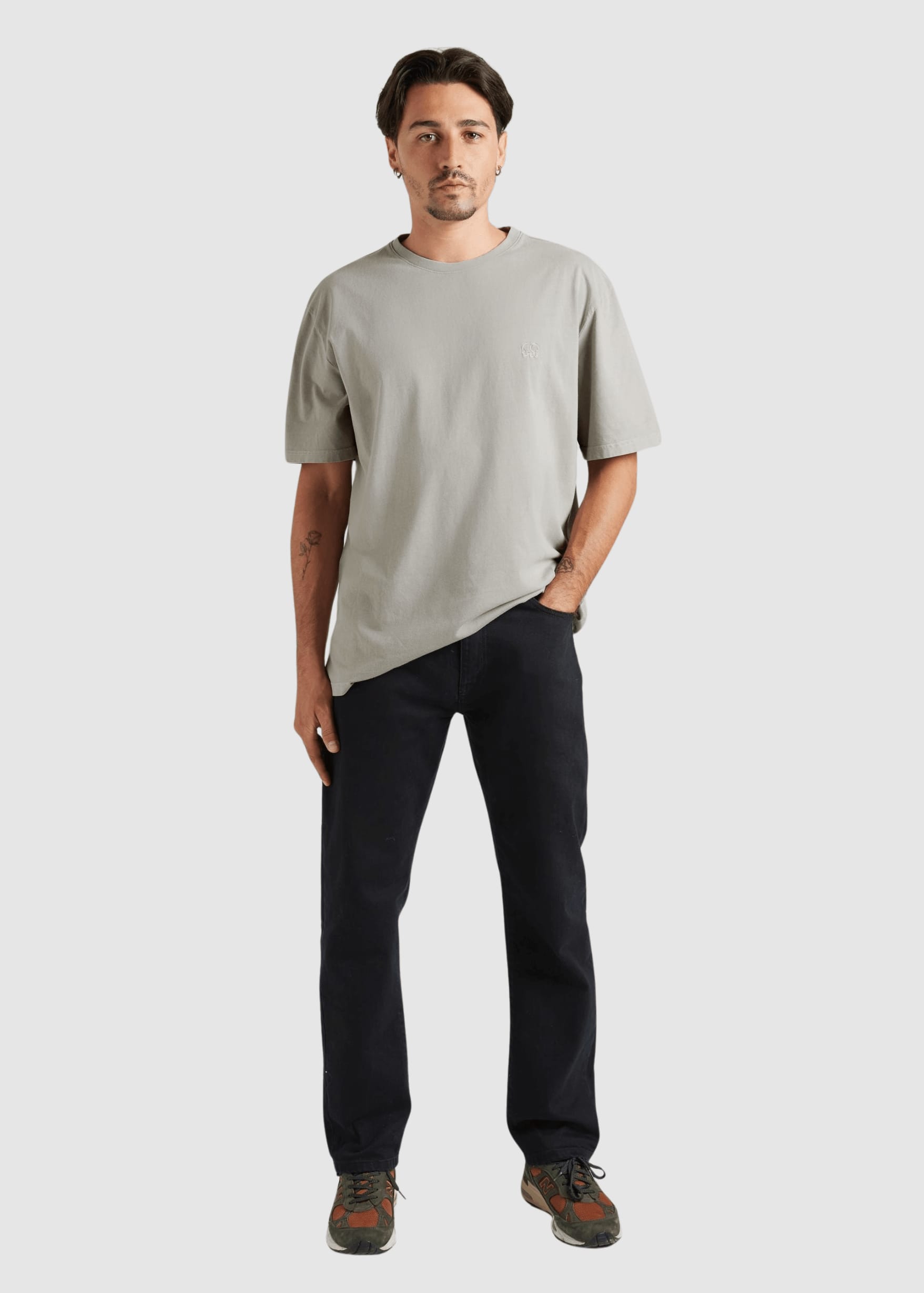 Essential Sunwashed T-Shirt Natural Gray Grey