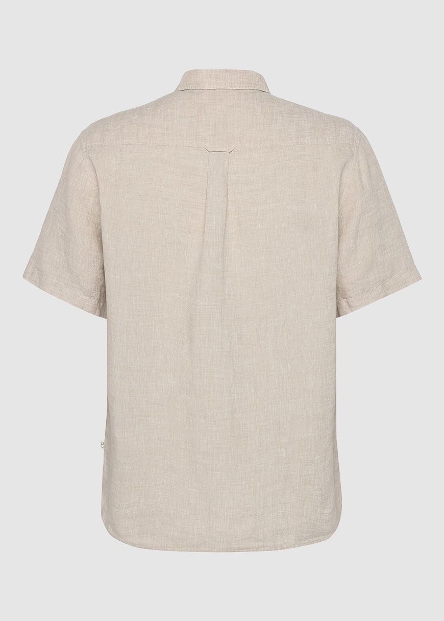 knowledge_cotton_apparel_regular_linen_short_sleeve_shirt_SS_25_KCA_1090064_1449_Yarndyed_Light_Feather_Gray_6_1911bfcaaf Regular Linen Short Sleeve Shirt