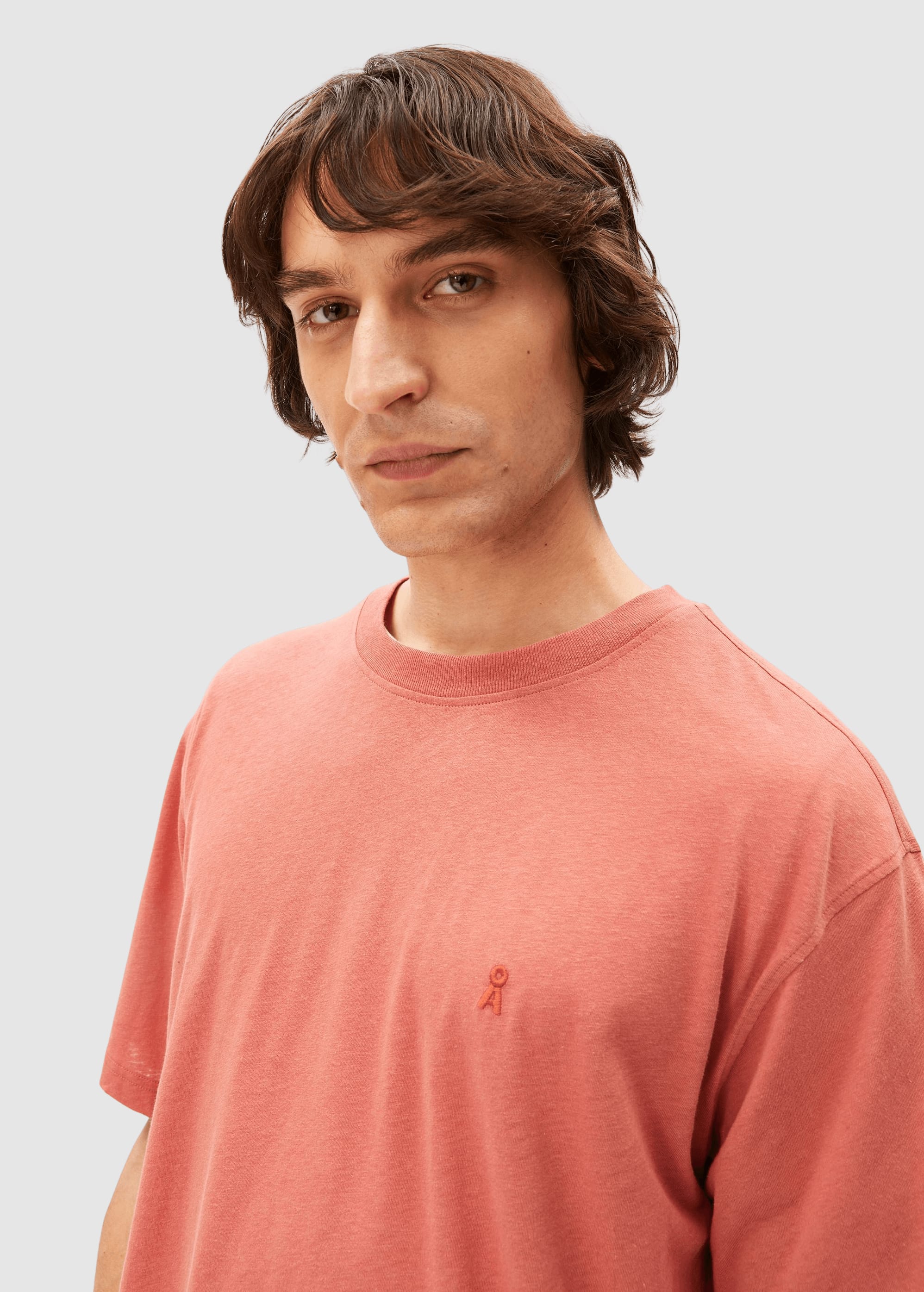 Maarkos Linen Blend T-Shirt Tabasco Red