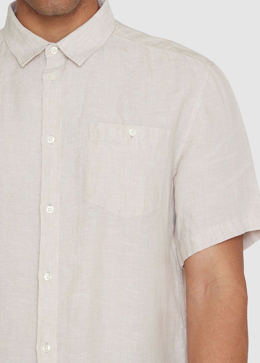 knowledge_cotton_apparel_regular_linen_short_sleeve_shirt_SS_25_KCA_1090064_1449_Yarndyed_Light_Feather_Gray_4_1facb7585e Regular Linen Short Sleeve Shirt