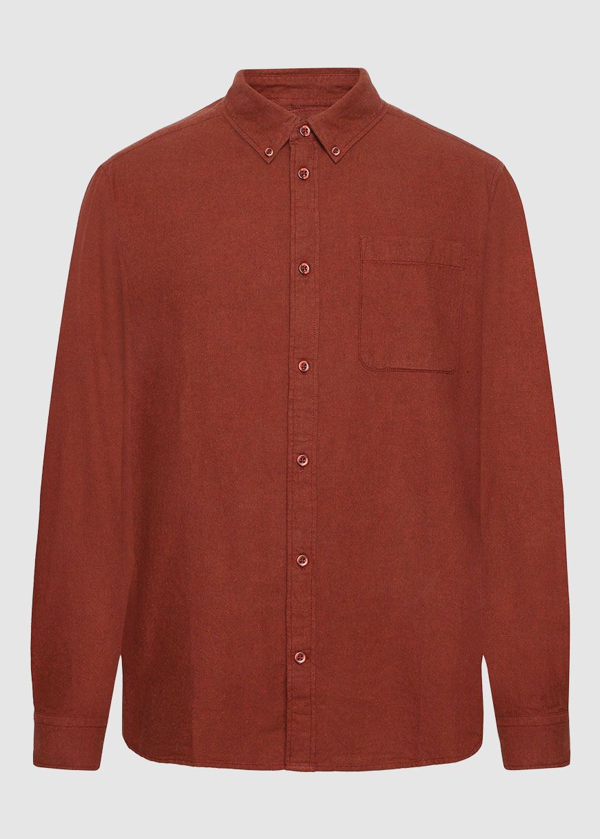 Regular Fit Melangé Flannel Shirt Regular Fit Melangé Flannel Shirt