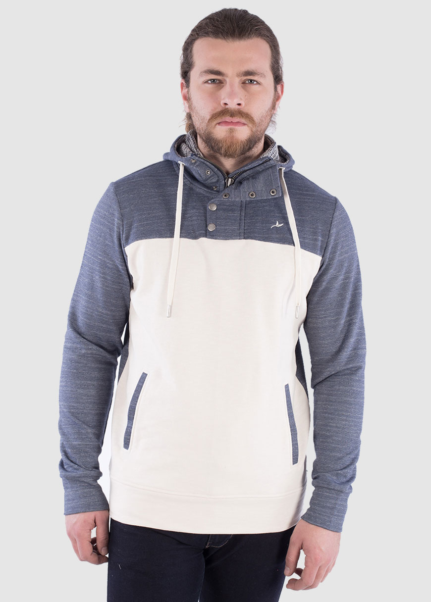 Men`s H. Zipped Hoodie White Men`s H. Zipped Hoodie White