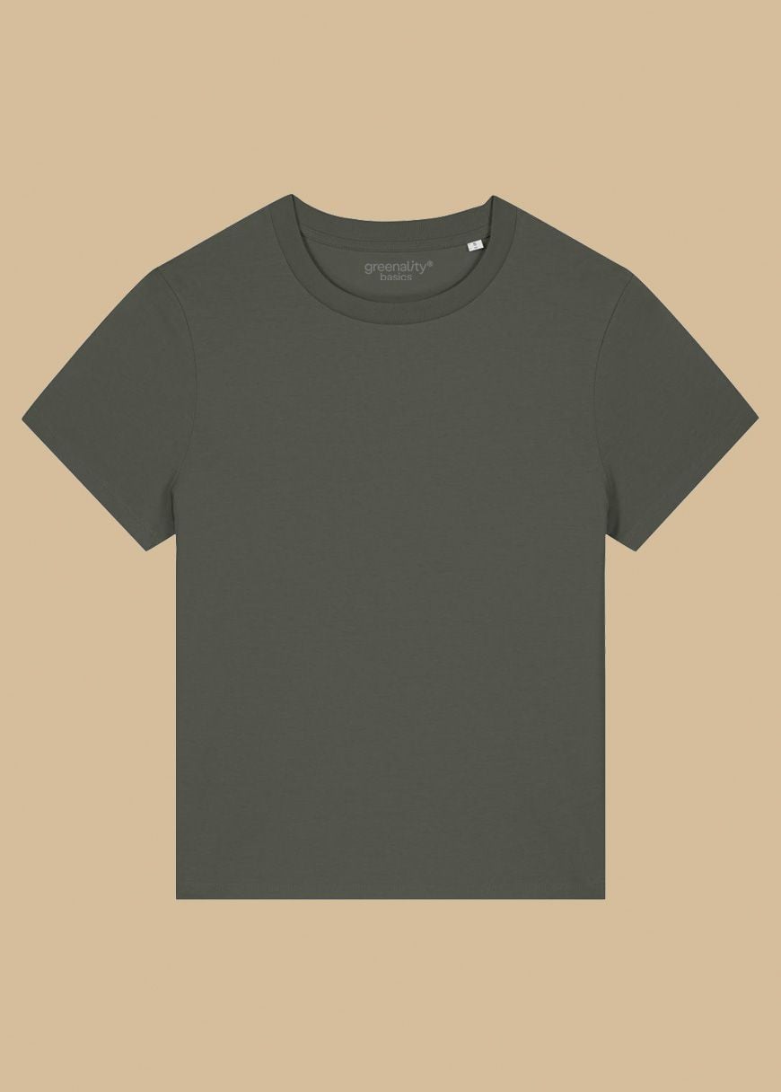 GXB-STTW172-KHAKI-01.jpg Classic T-Shirt Woman Khaki