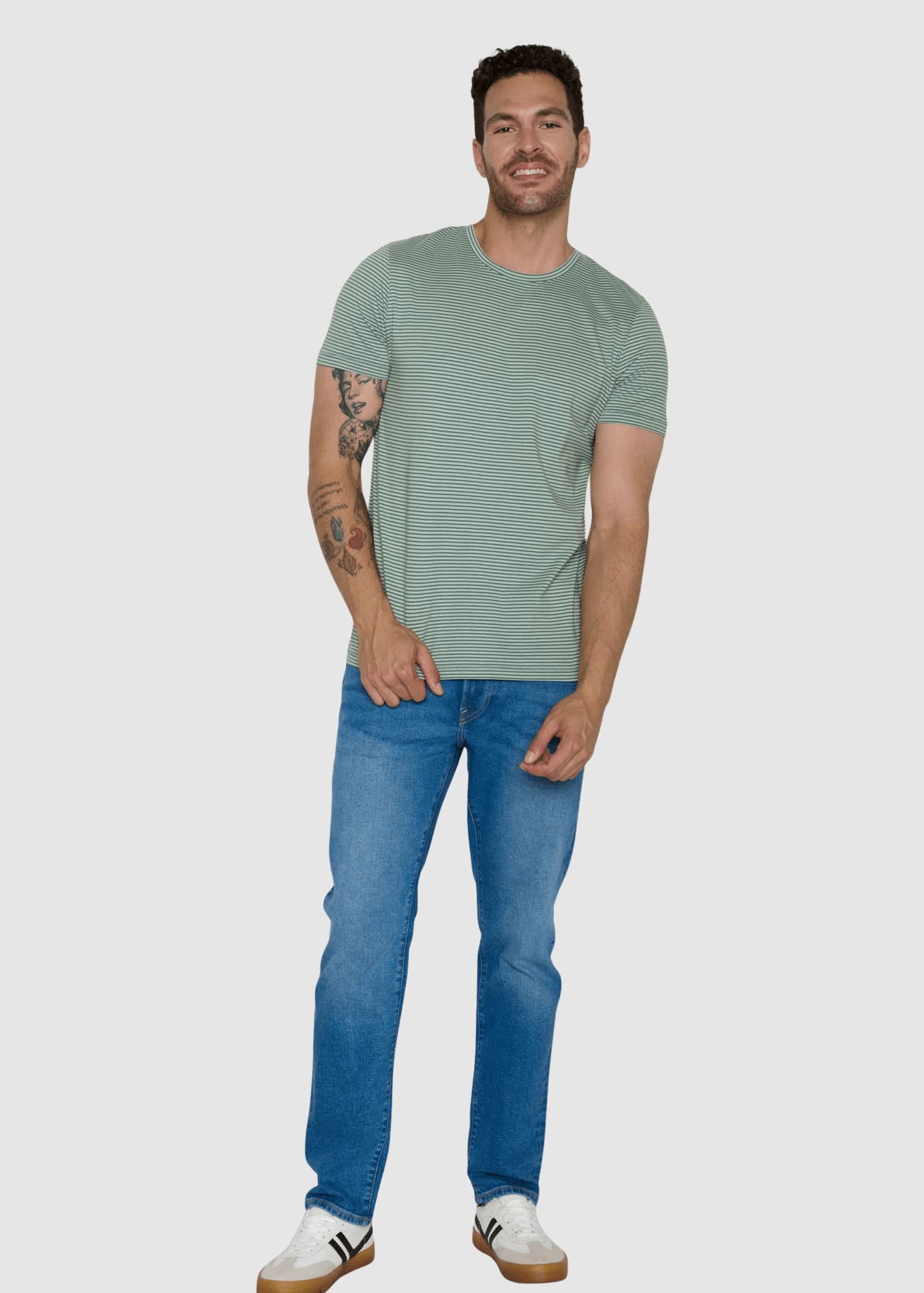 Basic Spice T-Shirt Bamboo Stripes