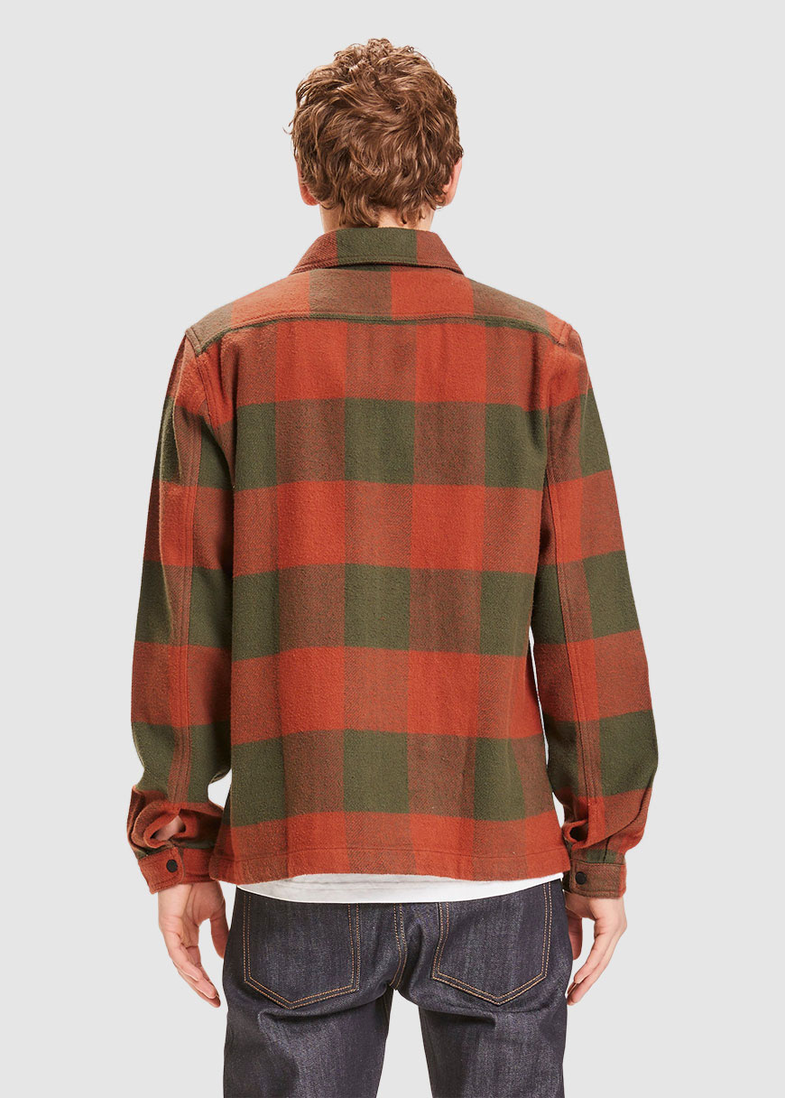 Pine Checked Heavy Flannel Overshirt Pine Checked Heavy Flannel Overshirt