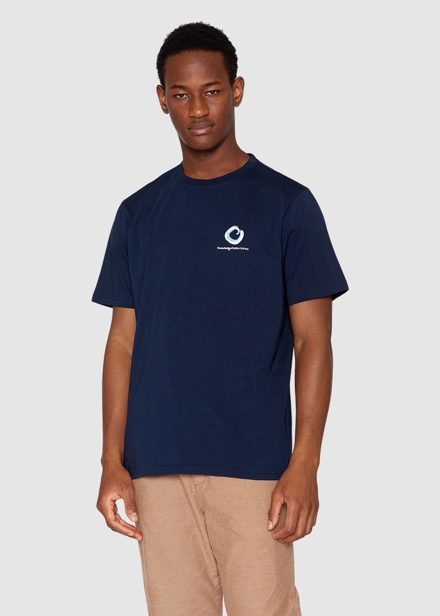 Regular Fit Single Jersey Wave Chest T-Shirt Regular Fit Single Jersey Wave Chest T-Shirt